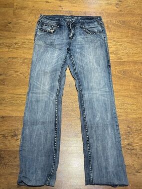 Cowgirl Tuff Women's Light Blue Flare Jeans